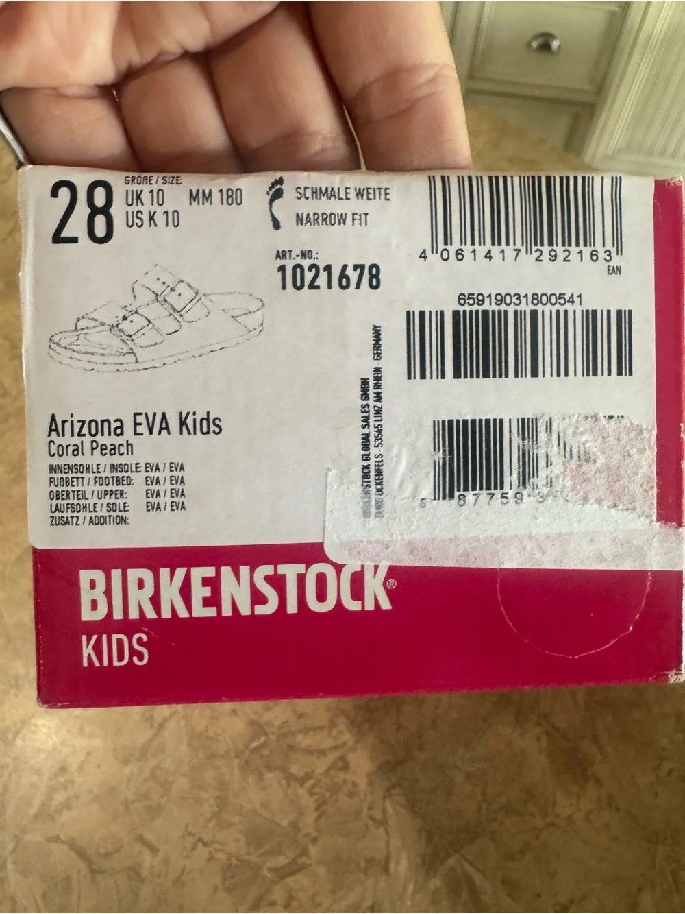 Birkenstock Kids Light Blue Gradient Sandals